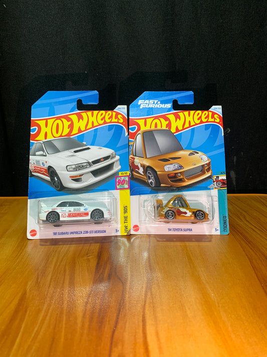 98 Subaru Impreza 22B-Sti Version & 94 Toyota Supra(Tooned) Combo